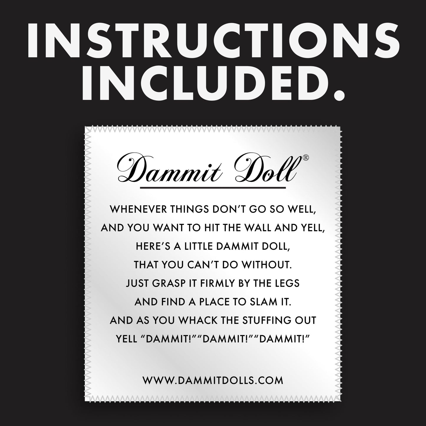 Dammit Doll – Funny Stress Relief Gag Gift, 6 Count, Random Color Dolls for Adults | White Elephant & Office Pranks