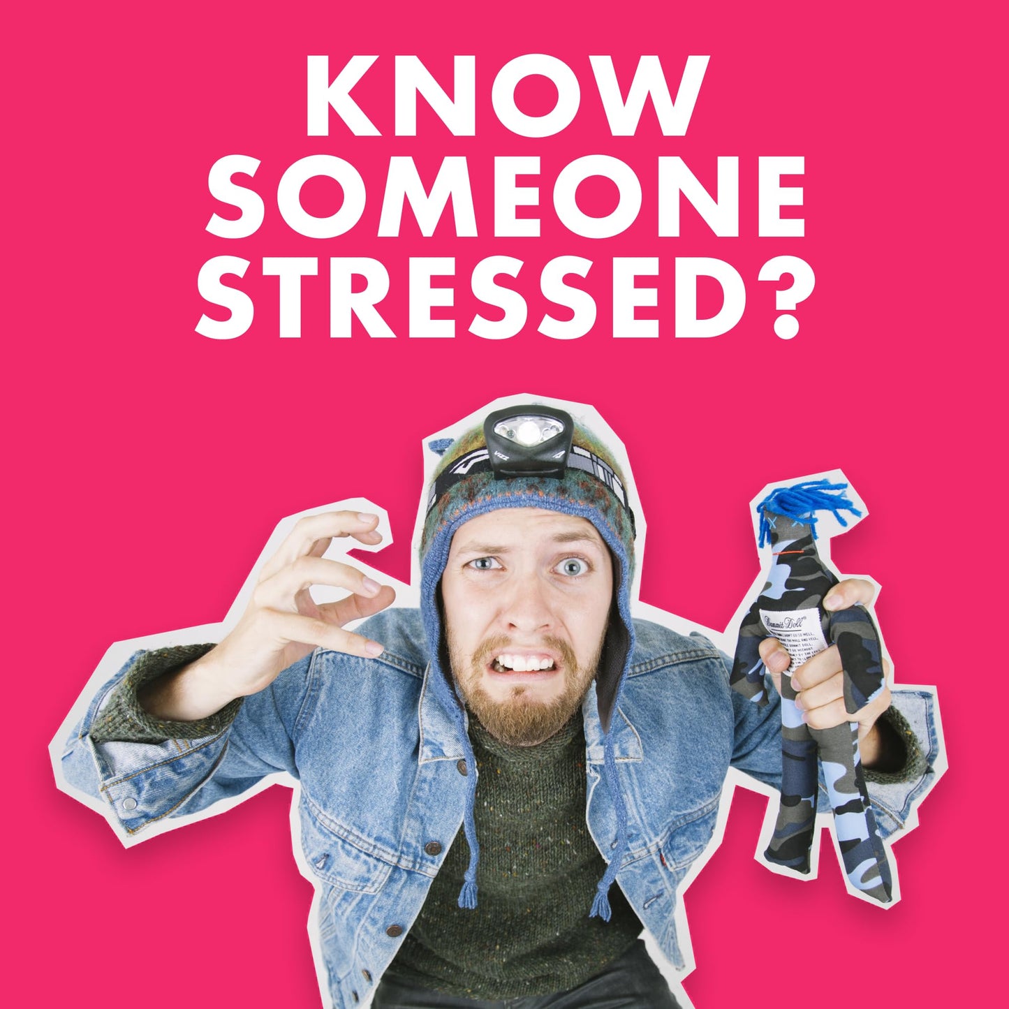 Dammit Doll – Funny Stress Relief Gag Gift, 6 Count, Random Color Dolls for Adults | White Elephant & Office Pranks