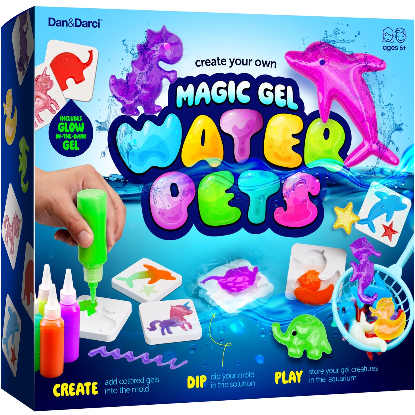 Dan&Darci Aqua Fairy Water Gel Kit for Kids | Magic Elf Toys & DIY Squishy Pets