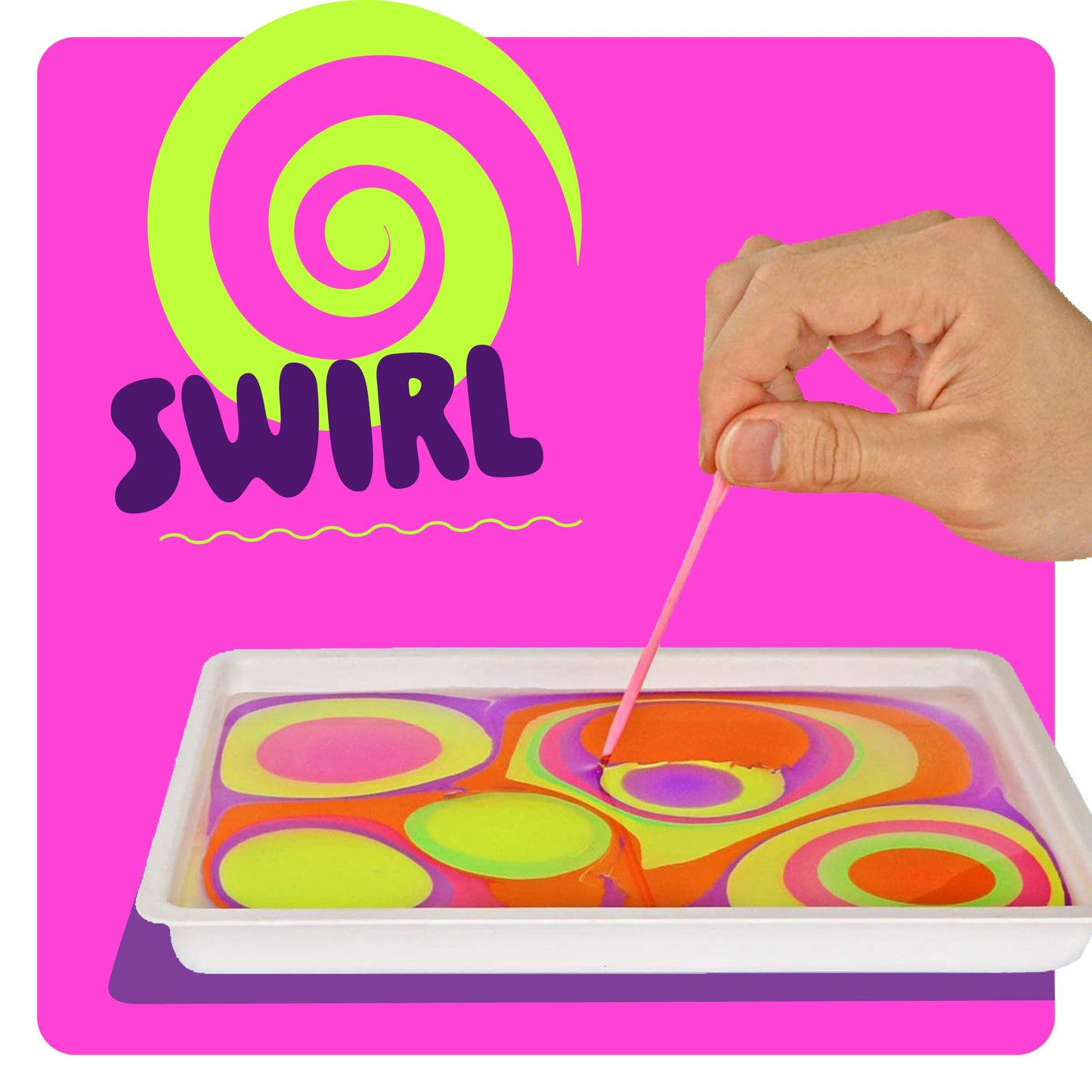Dan&Darci Glow in The Dark Marble Paint Kit for Kids – Water Marbling Art Set for Ages 6–12
