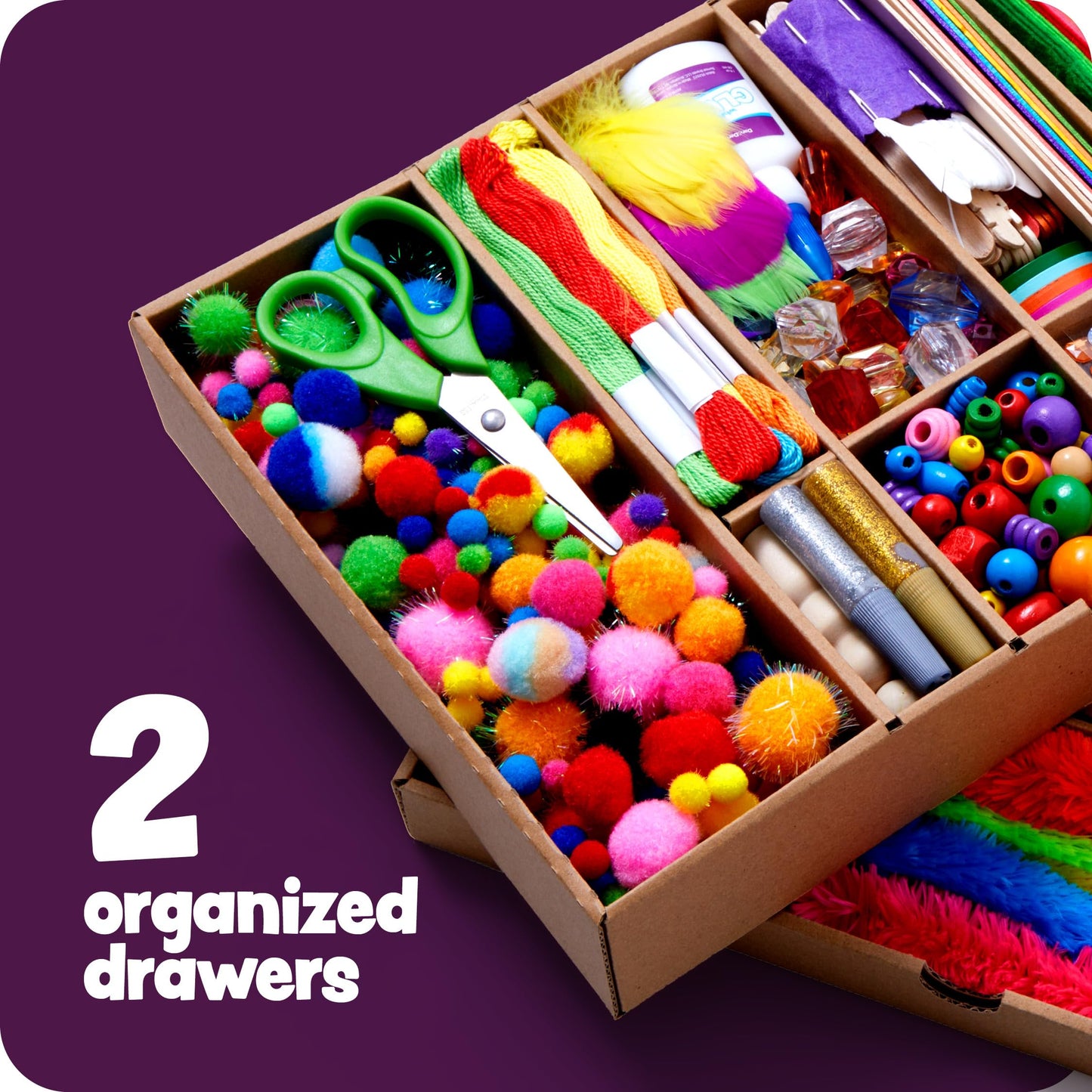 Dan&Darci Arts & Crafts Vault – All-in-One Craft Kit in a Box | Easter Gift for Kids