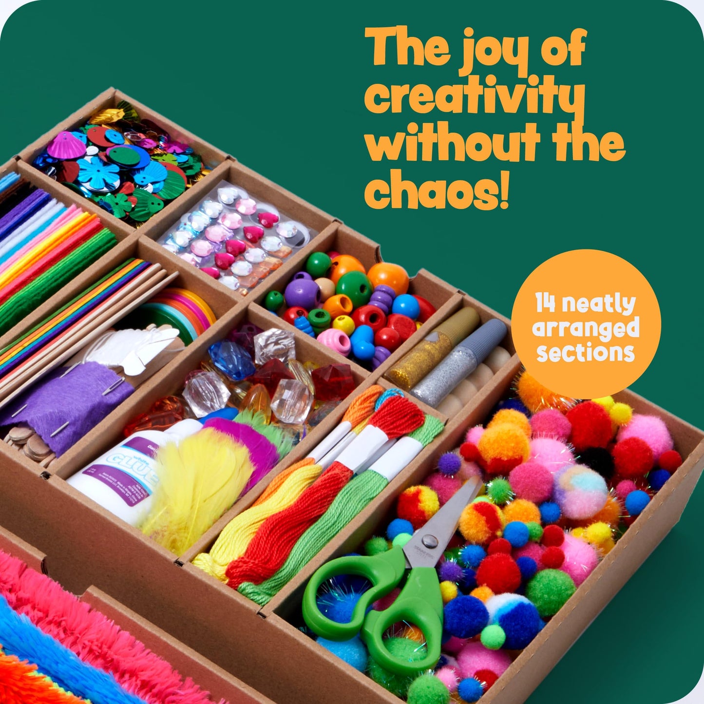 Dan&Darci Arts & Crafts Vault – All-in-One Craft Kit in a Box | Easter Gift for Kids