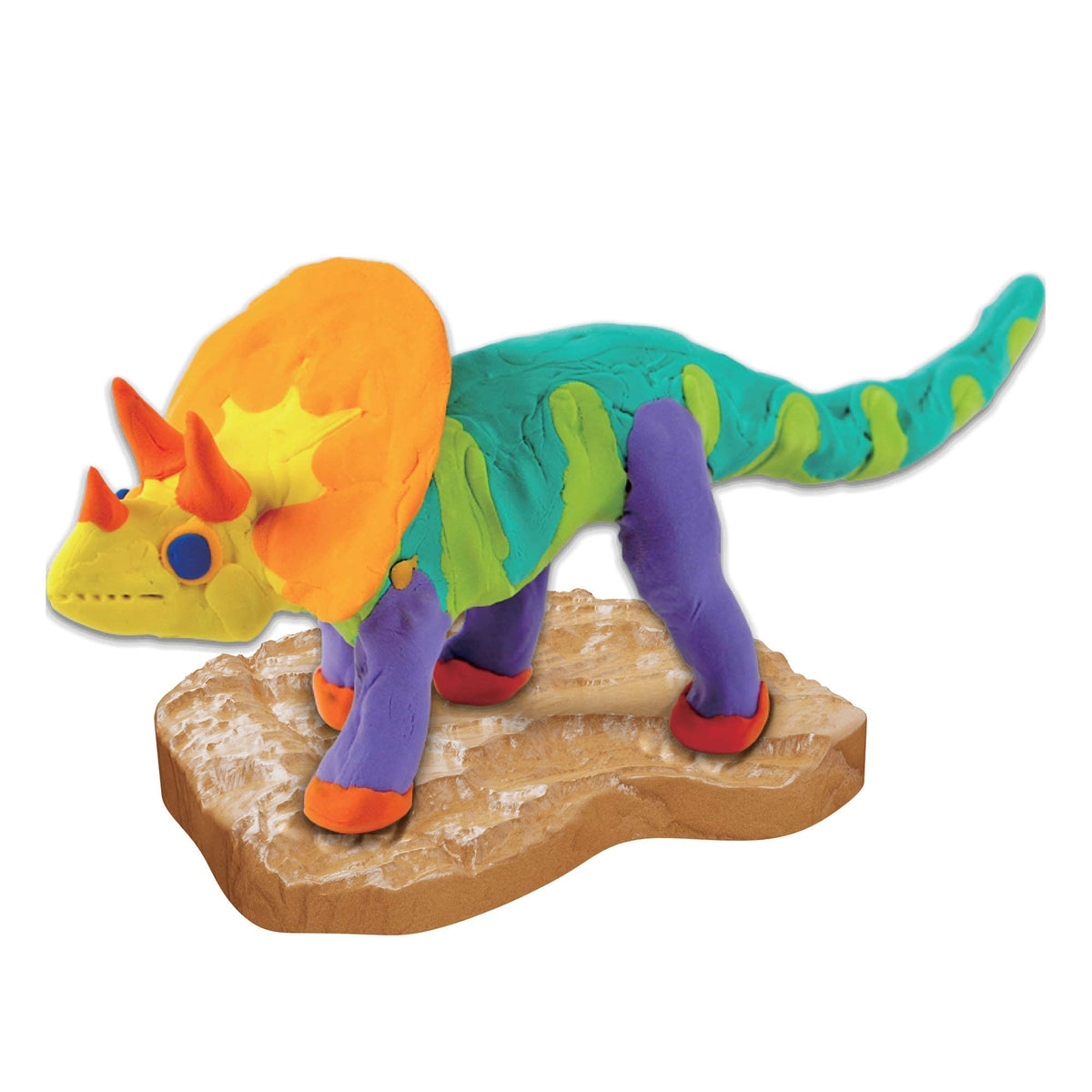 Dan&Darci Dino Models Kit - Build 4 Dinosaurs with Air-Dry Clay | STEM Crafts for Kids