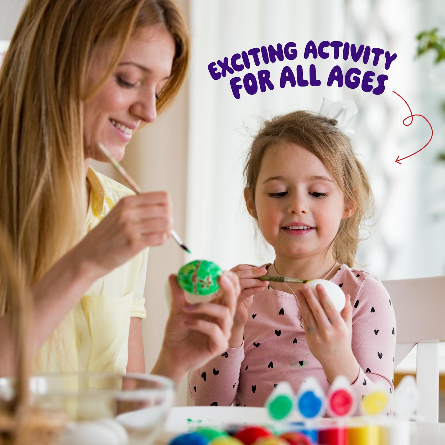 Dan&Darci Easter Egg Squishy Painting Kit — 6 Slow Rising Eggs for Kids 6–10