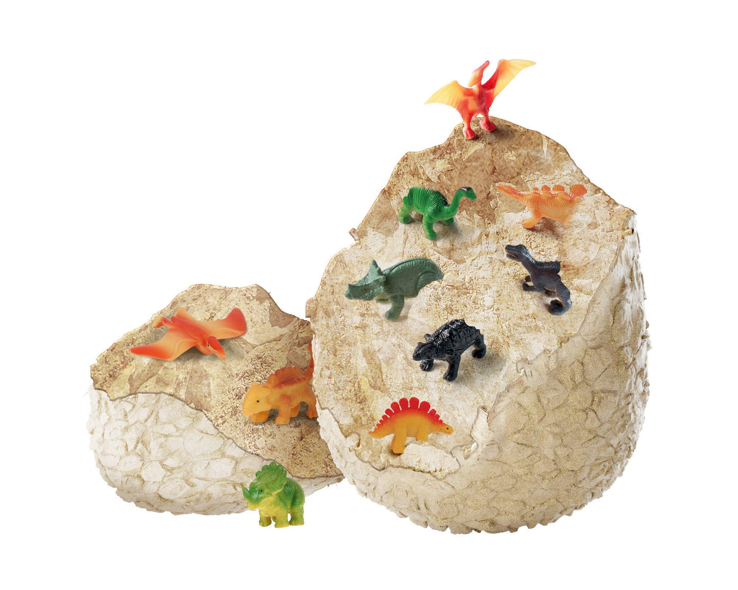 Dan & Darci Jumbo Dino Egg – 12 Unique Dinosaurs Inside Giant Excavation Kit