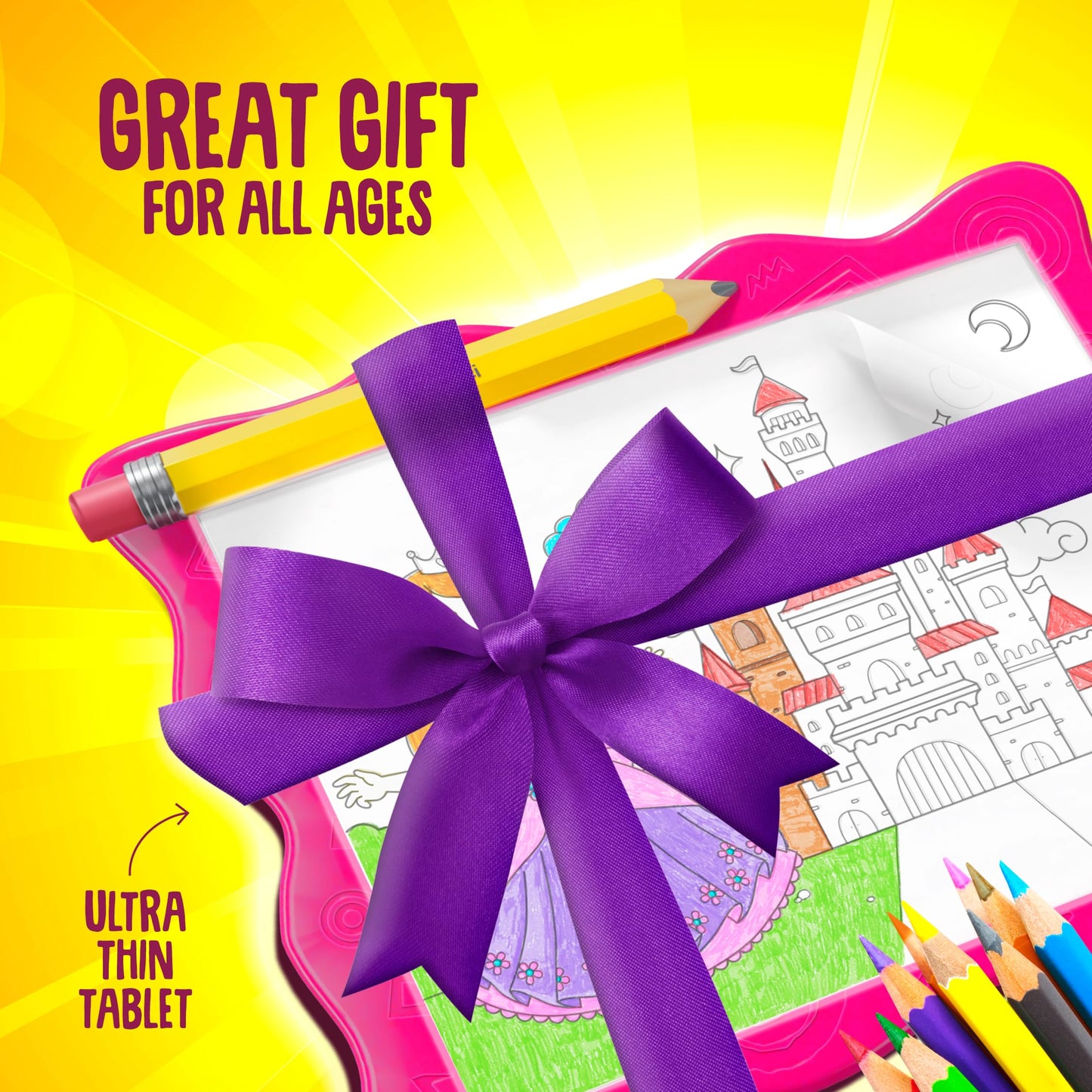Dan&Darci Light Up Tracing Pad for Kids – Arts & Crafts Tablet, 6+ Gift