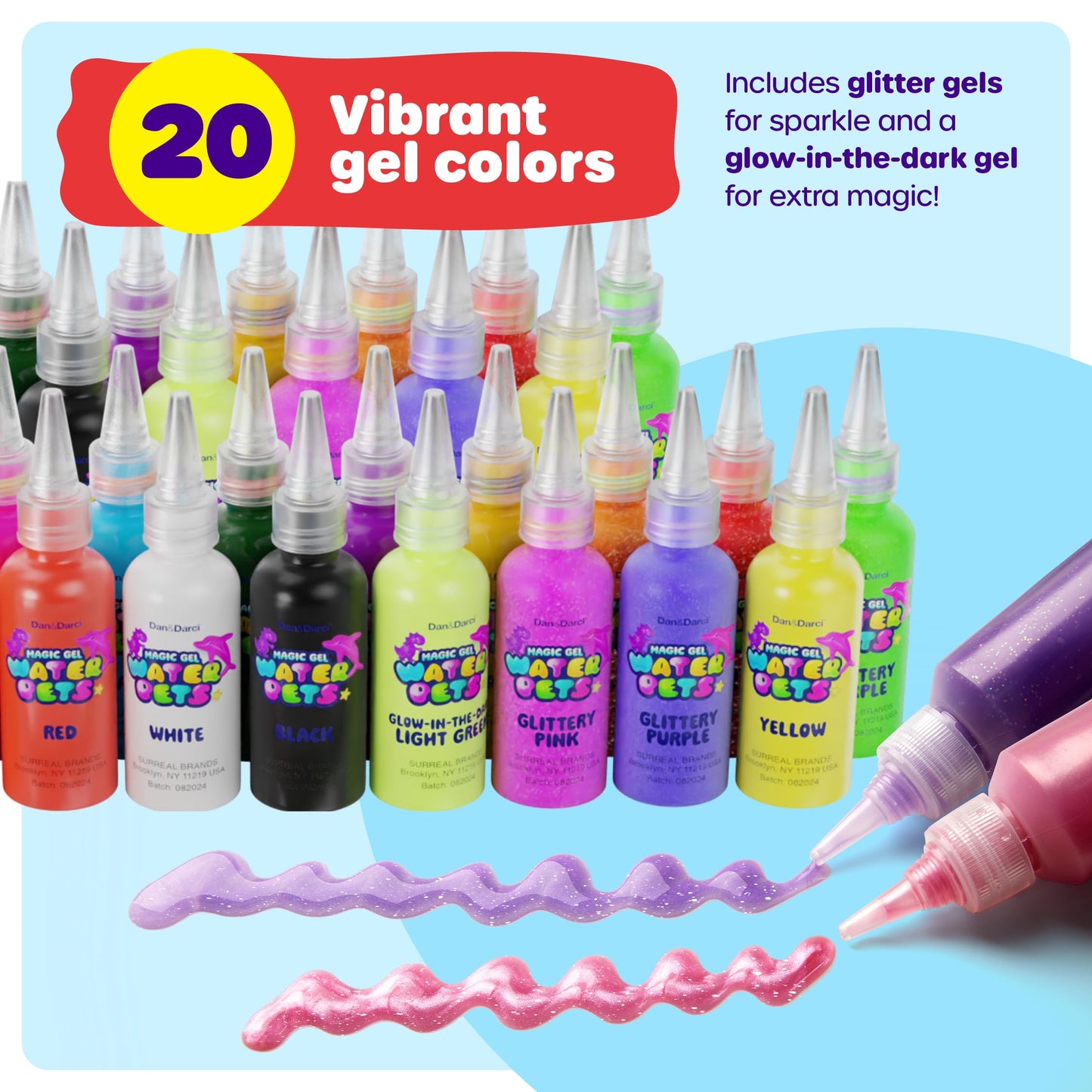 Dan & Darci Jumbo Aqua Fairy Water Gel Kit for Kids – DIY Water Pets & Squishies