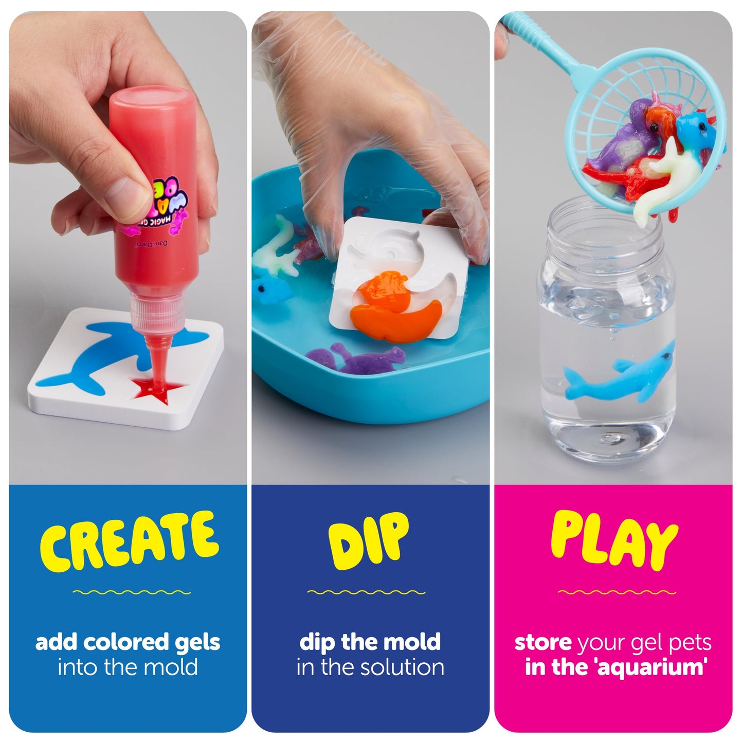 Dan & Darci Jumbo Aqua Fairy Water Gel Kit for Kids – DIY Water Pets & Squishies