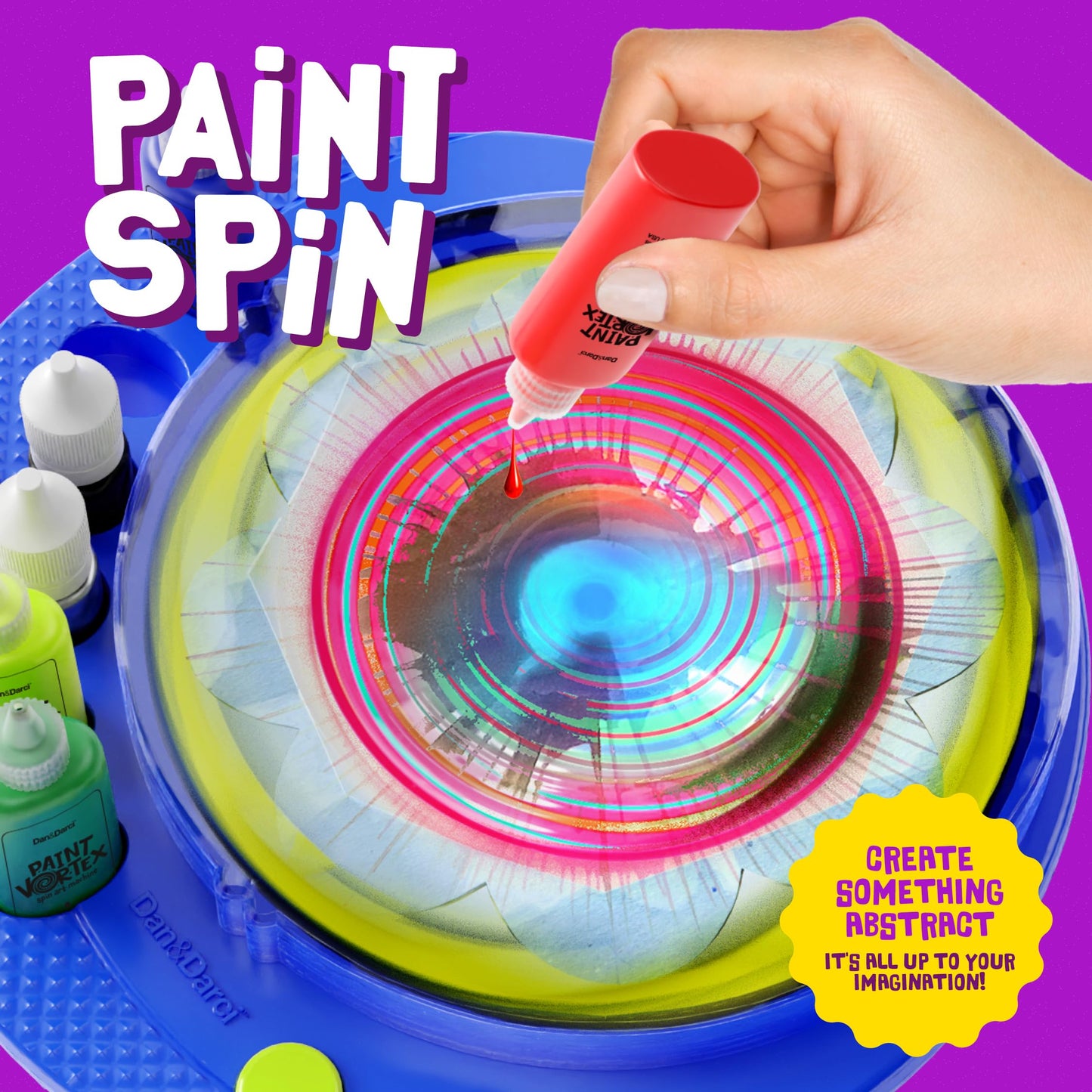Dan&Darci Paint Spin Art Machine Kit for Kids — Creative Spin Art Set (Ages 6-12)