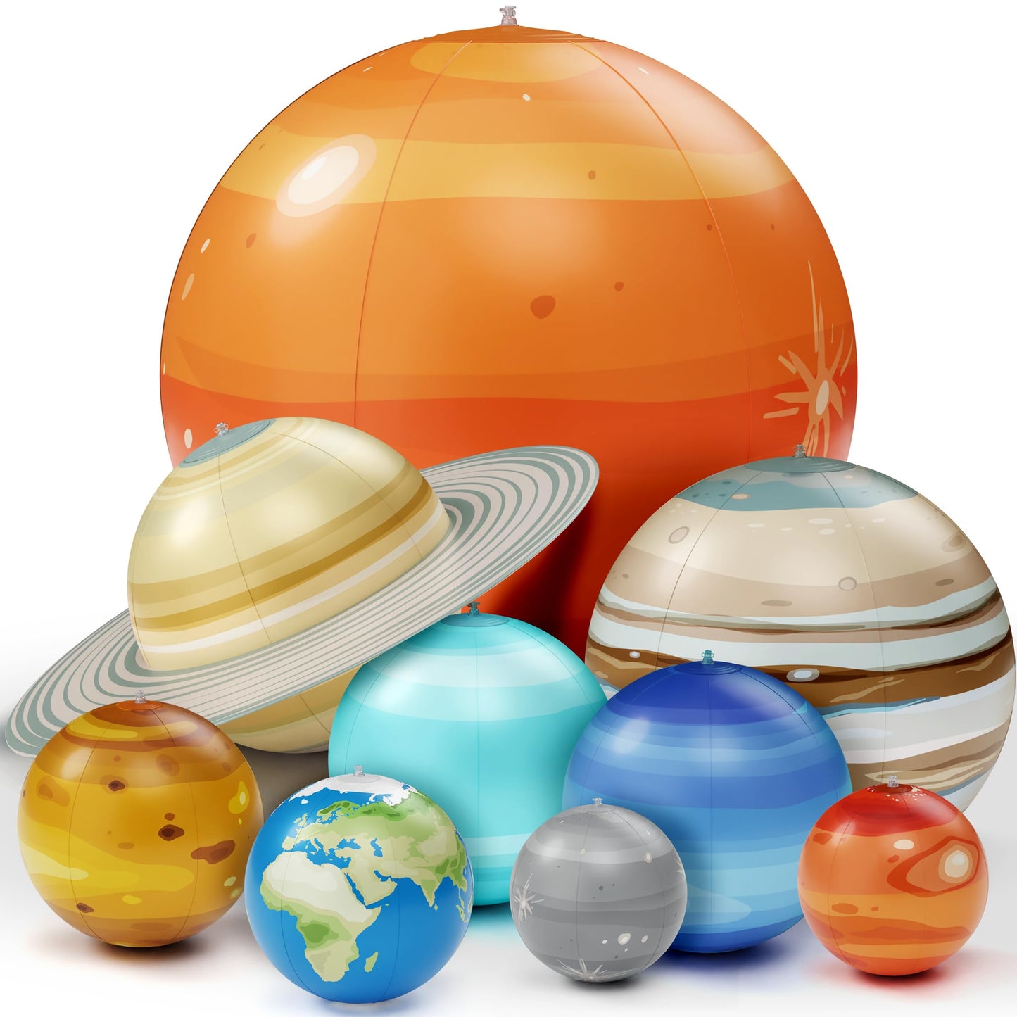 Dan&Darci Inflatable Solar System Planets – Jumbo Space Decor, Classroom & Gift