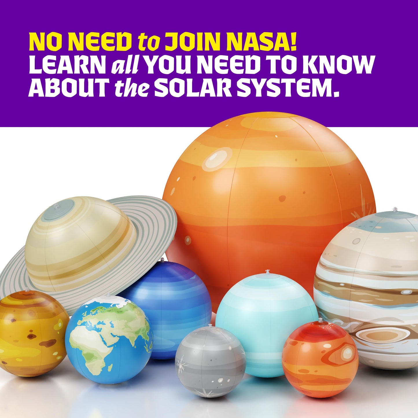 Dan&Darci Inflatable Solar System Planets – Jumbo Space Decor, Classroom & Gift