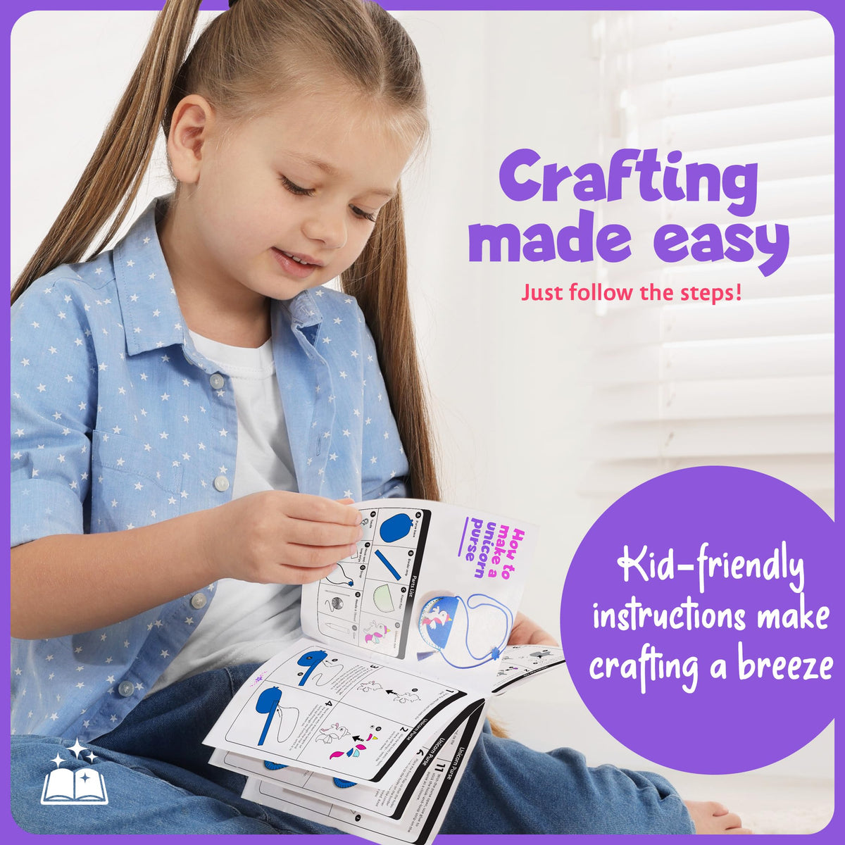 Dan&Darci Unicorn Craft Kit for Girls – 10 Projects for Ages 4-8
