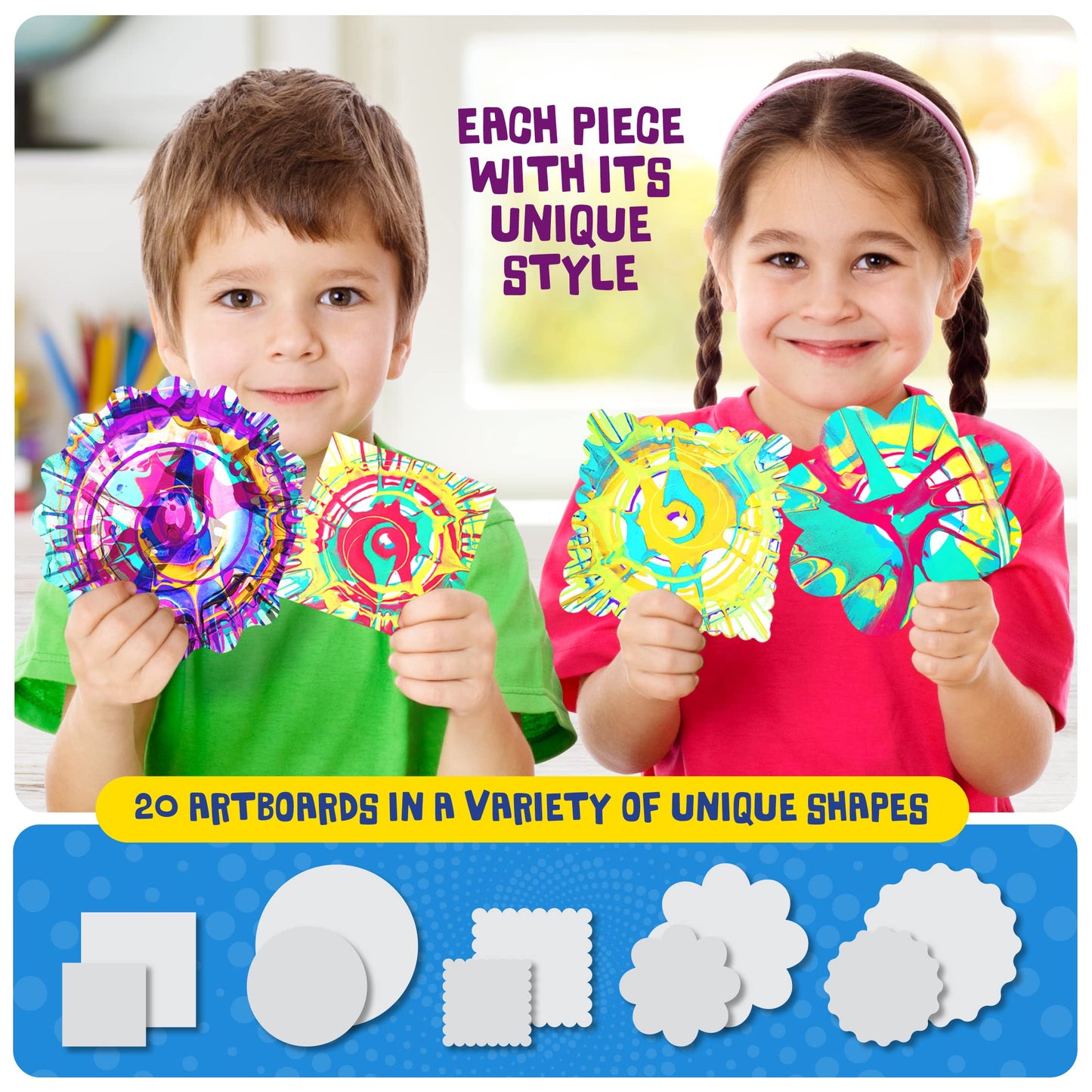 Dan&Darci Paint Spin Art Machine Kit for Kids — Creative Spin Art Set (Ages 6-12)