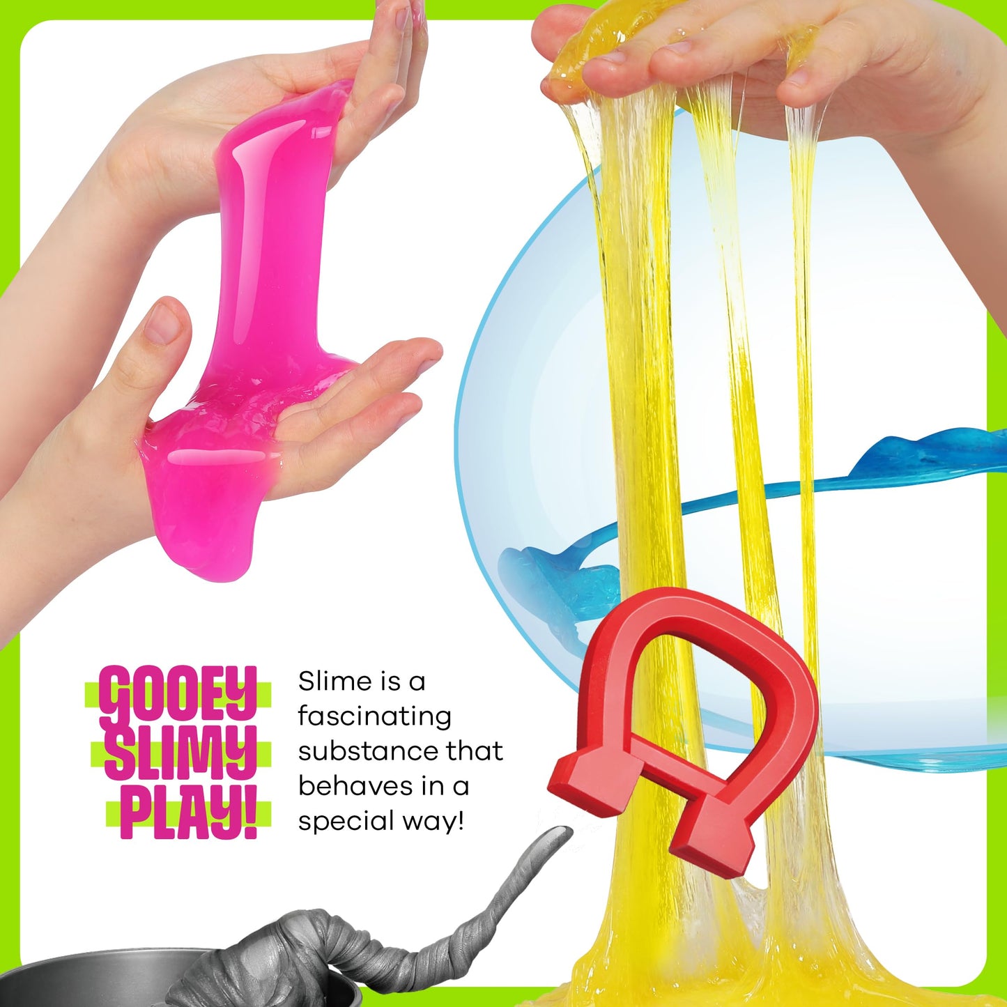 Dan&Darci Slime, Putty & Sand Sensory Science Kit for Kids 8–12