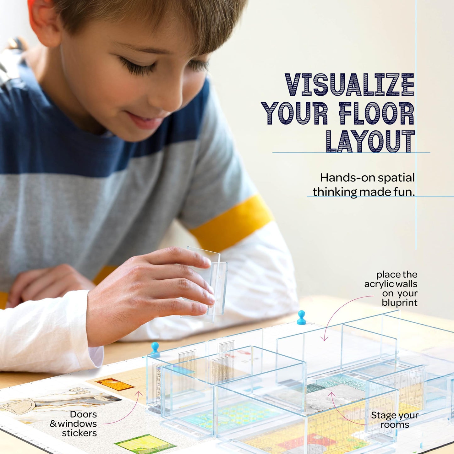 Dan&Darci Architecture Kit for Kids – Magnetic Design Studio for Ages 8-13