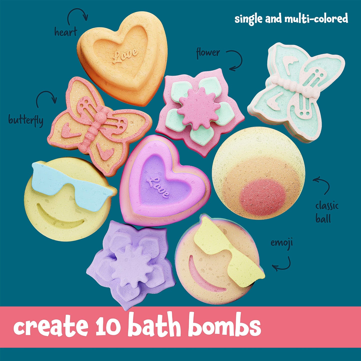 Dan&Darci Soap & Bath Bomb Making Kit for Kids — 3-in-1 Spa Science Kit