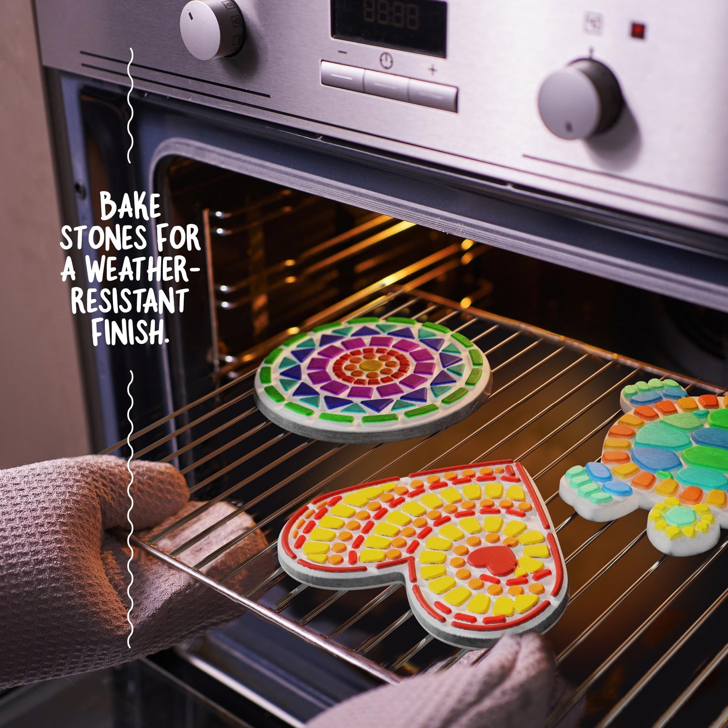 Dan&Darci Stepping Stones Painting Kit for Kids - Unicorn Garden Stones