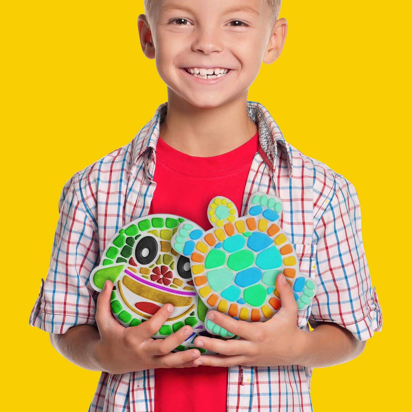 Dan&Darci Stepping Stones Painting Kit for Kids - Unicorn Garden Stones