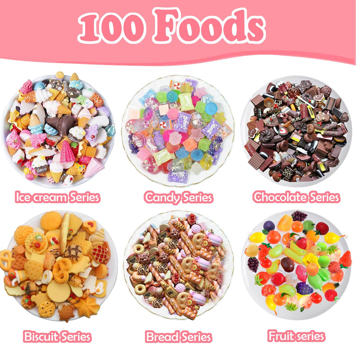Daniel Axel 150Pcs Miniature Food & Drink Dollhouse Kit – 1:12 Pretend Kitchen Accessories