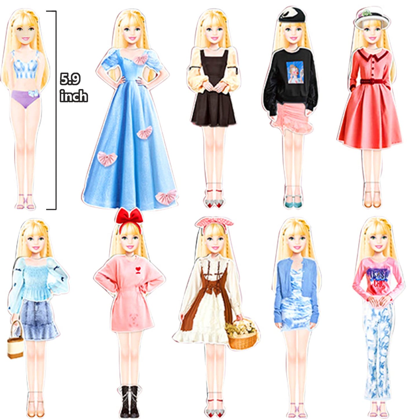 Daniel Axel Magnetic Princess Dress Up Paper Doll Set – Creative Magnetic Fashion Play for Kids 3+