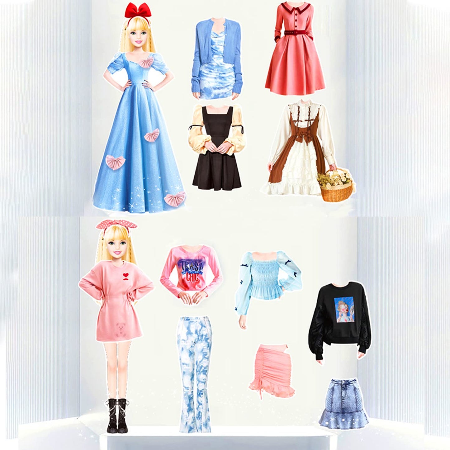 Daniel Axel Magnetic Princess Dress Up Paper Doll Set – Creative Magnetic Fashion Play for Kids 3+