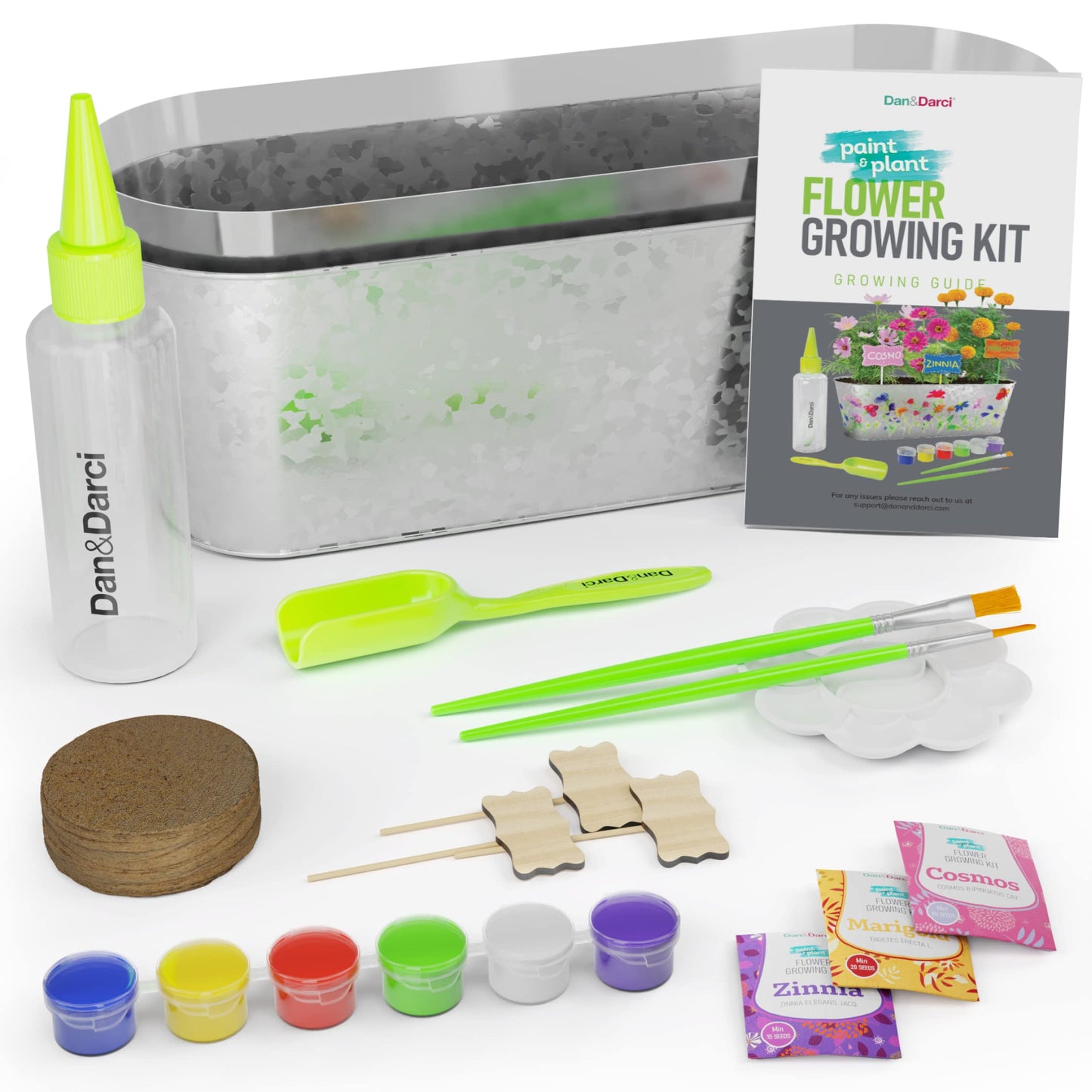 Dan&Darci Paint & Plant Flower Growing Kit for Kids – Easter Gift Idea (Ages 5–12)