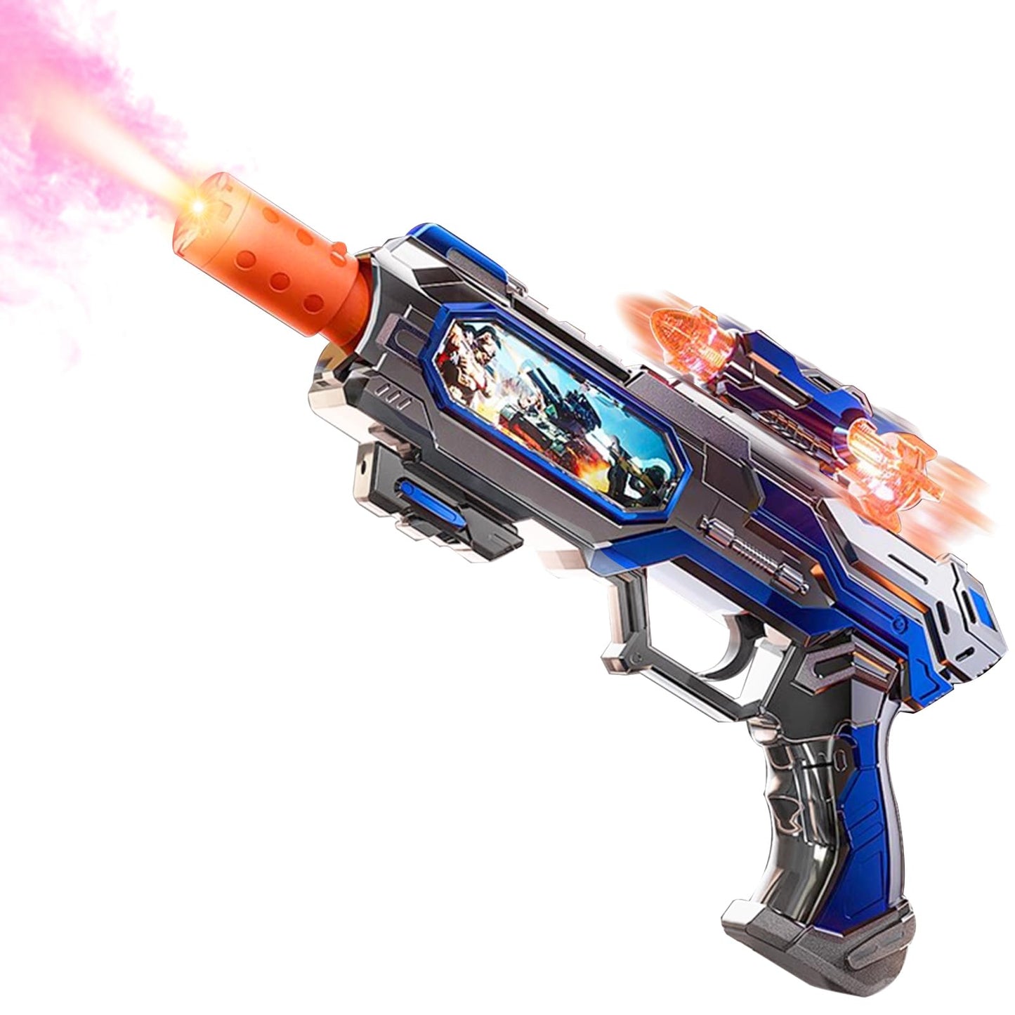 DaoDaoZhu Spray Light Up Toy Gun with Sound – Indoor Outdoor Play