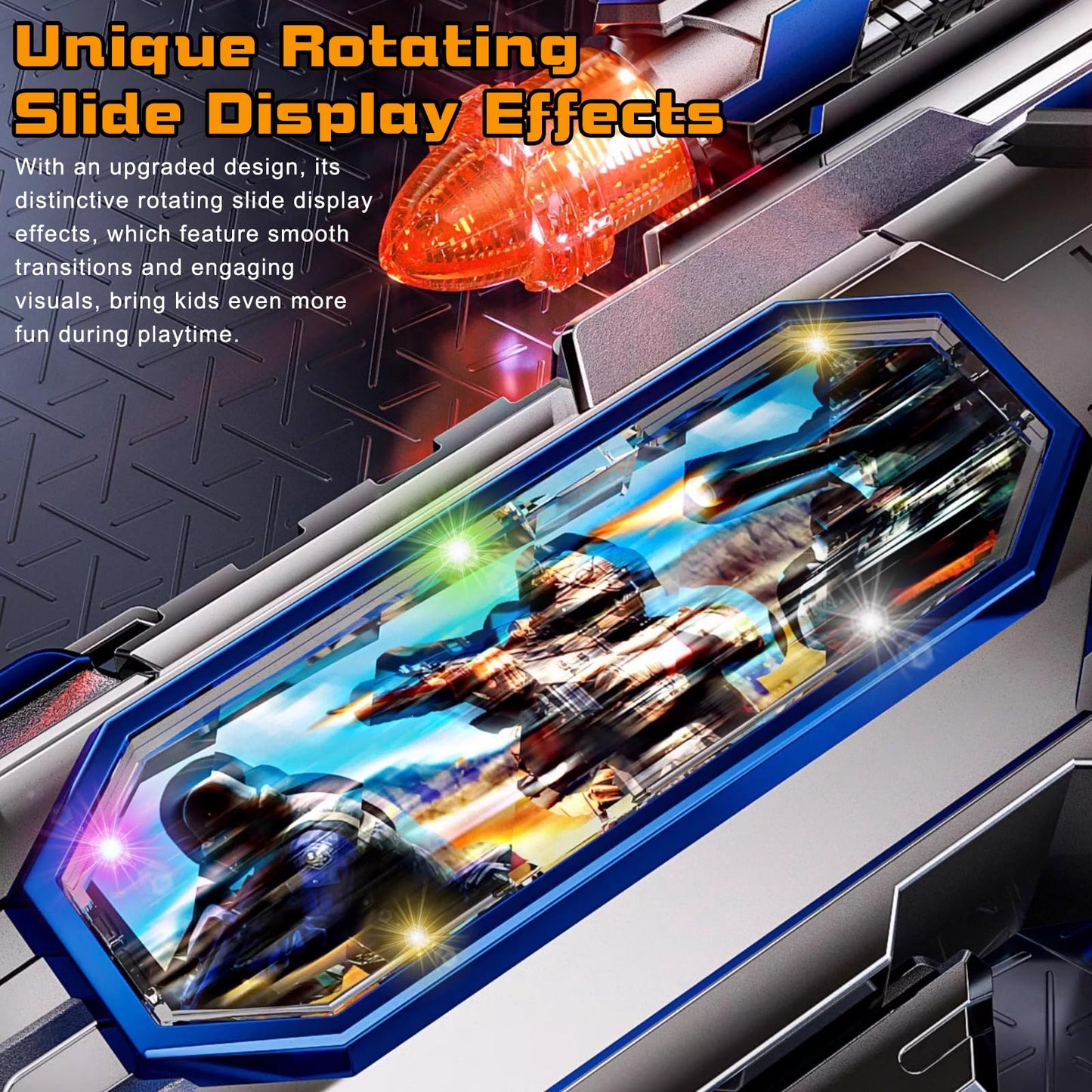 DaoDaoZhu Spray Light Up Toy Gun with Sound – Indoor Outdoor Play