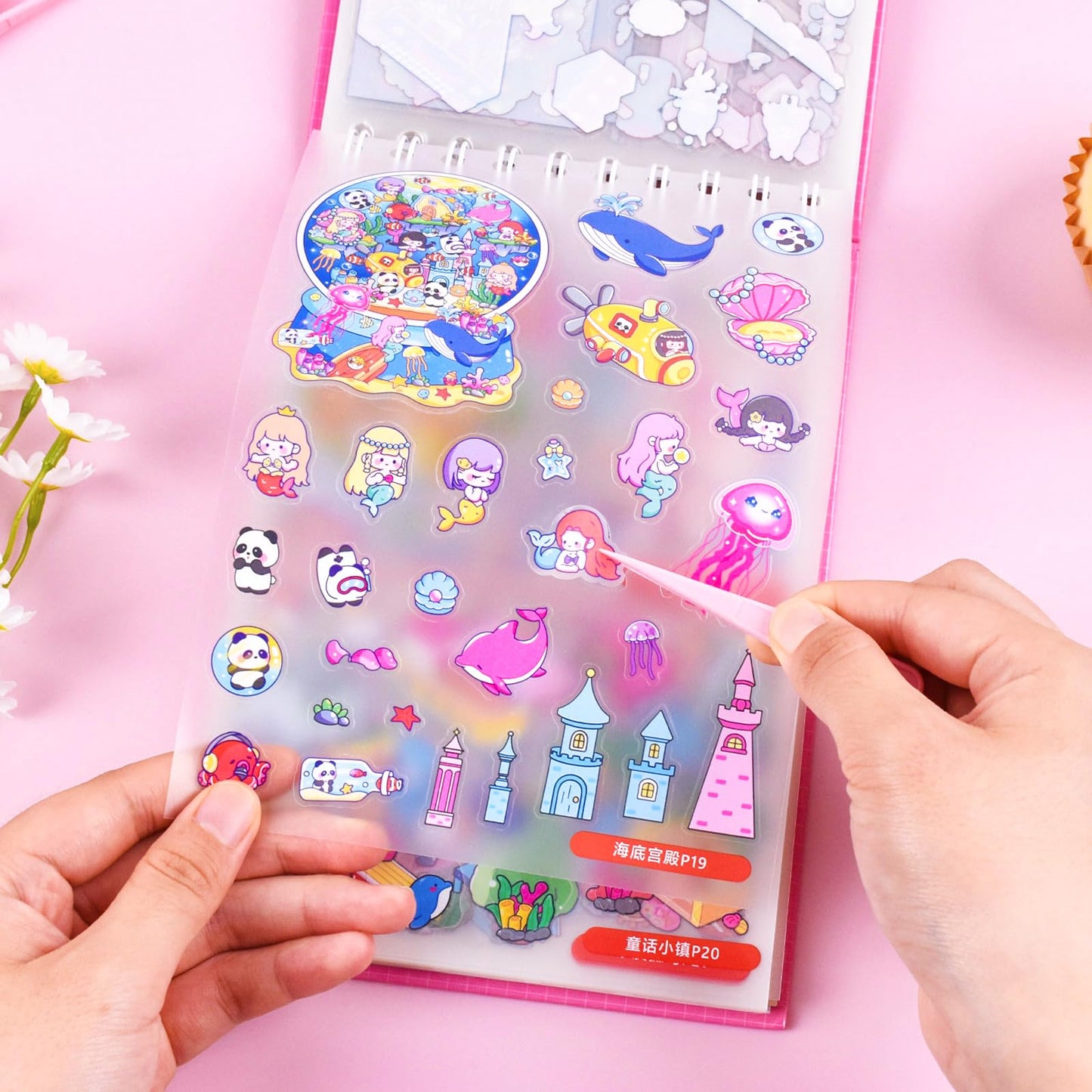 DAPUTOU 20 Sets 3D Sticker Scene Book for Kids – DIY 3D House Stickers