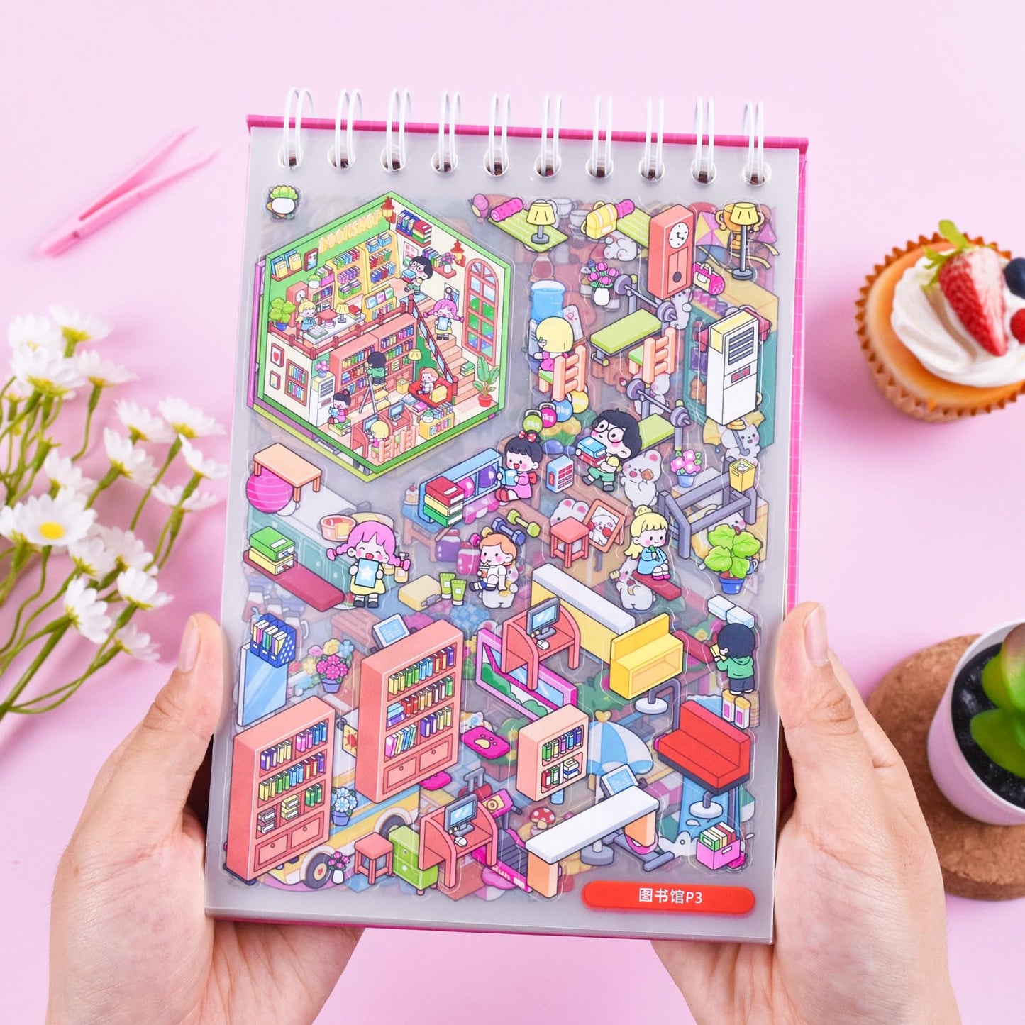 DAPUTOU 20 Sets 3D Sticker Scene Book for Kids – DIY 3D House Stickers
