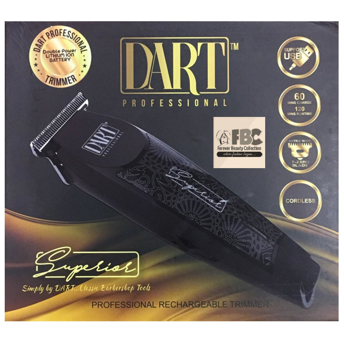 Dart SUPERIOR Cordless Trimmer Effortless Precision Grooming for Men & Women with USB Charging Portable