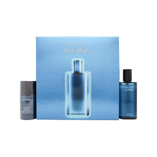 Davidoff Cool Water Gift Set 75ml EDT + 70g Deodorant Stick Men's Fragrance
