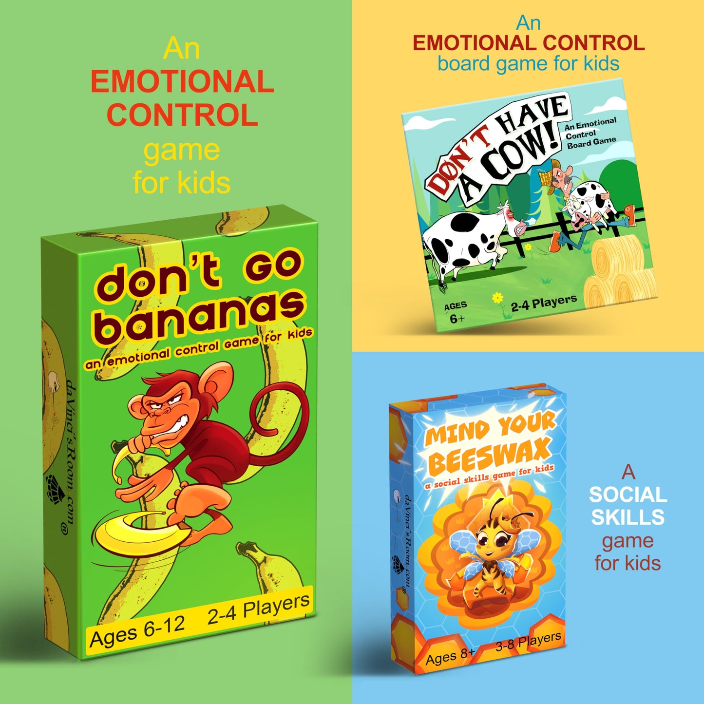 da Vinci's Room Don't Go Bananas – CBT Therapy Game for Kids (Ages 6-12)