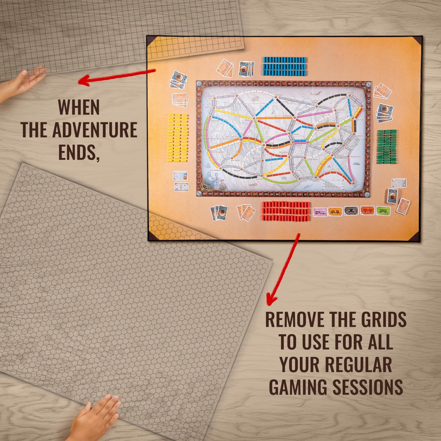 Da Vinci's Room 2-in-1 DND Battle Map & 4-Foot Rubber Game Mat - 48x36 in