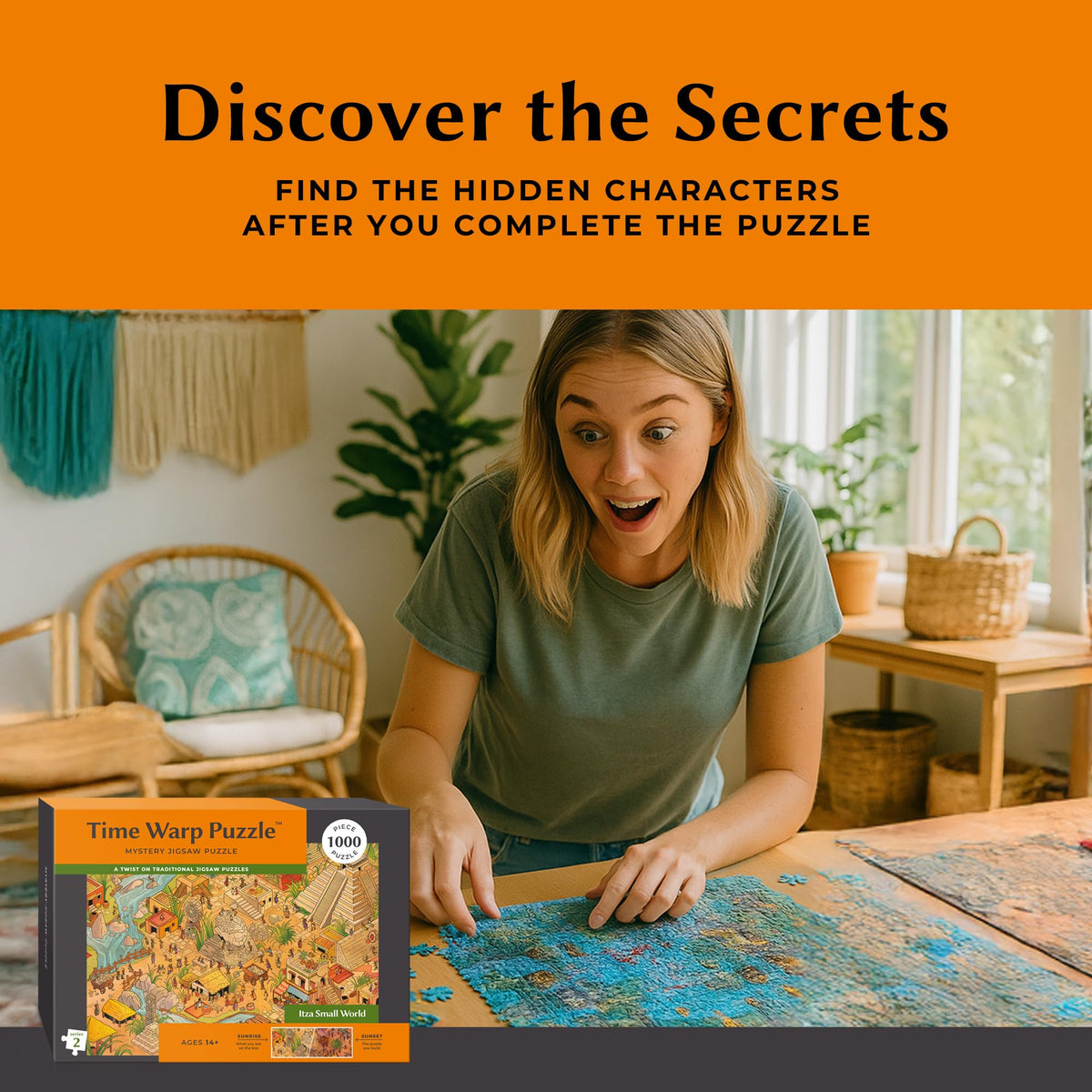 Time Warp Puzzle Series 2: Sunrise to Sunset – 1000-Piece Jigsaw for Adults | da Vinci's Room