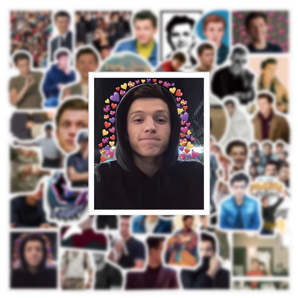 DAWINRK Tom Holland Stickers 63pcs – Waterproof Vinyl Decals for Laptops & Water Bottles