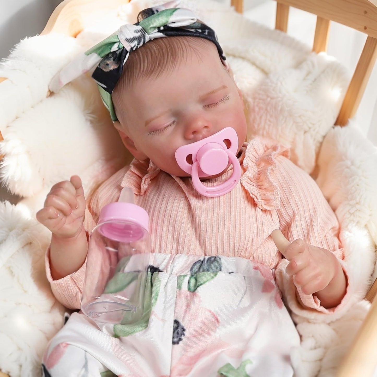 DAYOFF KIDS Lifelike Reborn Baby Dolls — 18-Inch Realistic Newborn with Weighted Vinyl Body