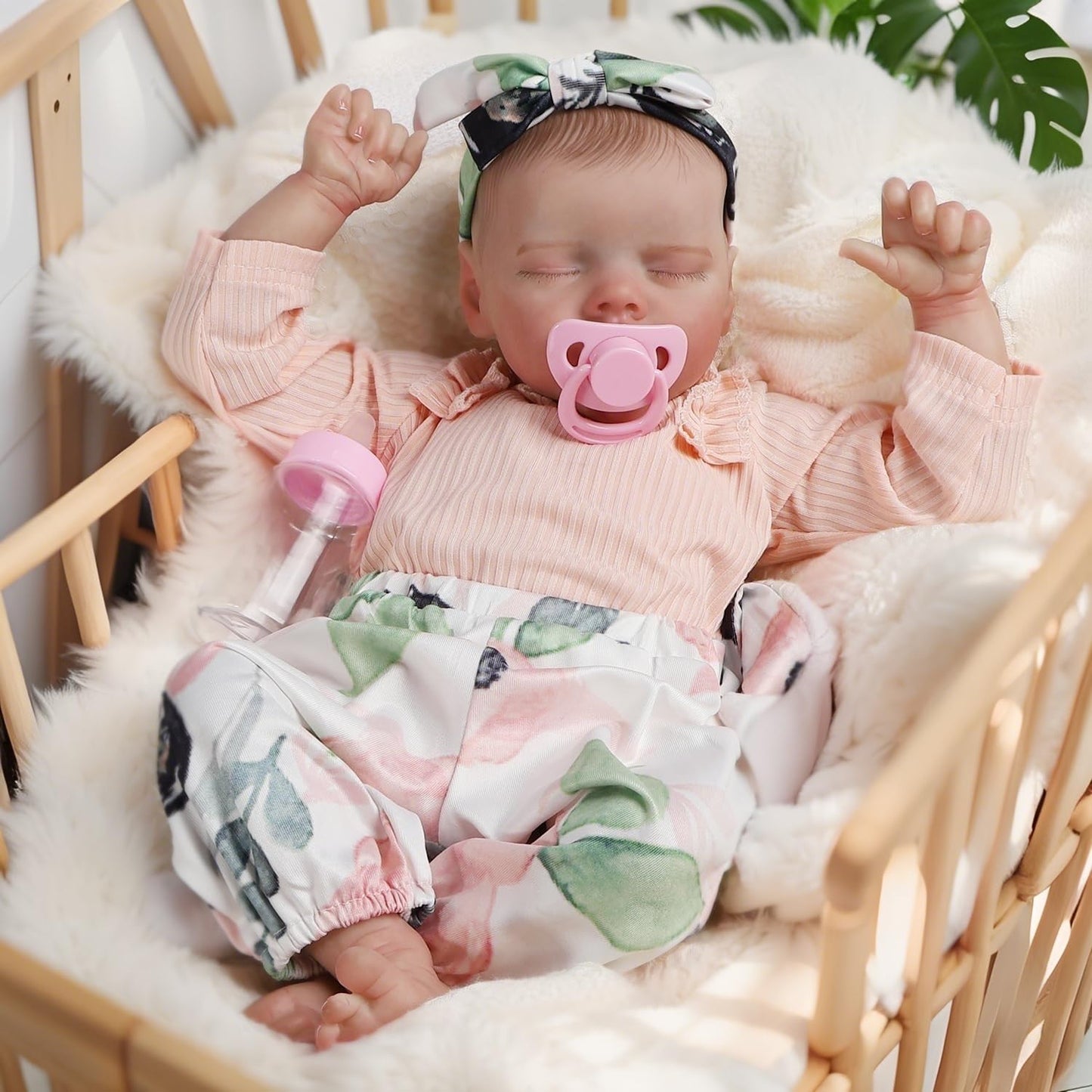 DAYOFF KIDS Lifelike Reborn Baby Dolls — 18-Inch Realistic Newborn with Weighted Vinyl Body