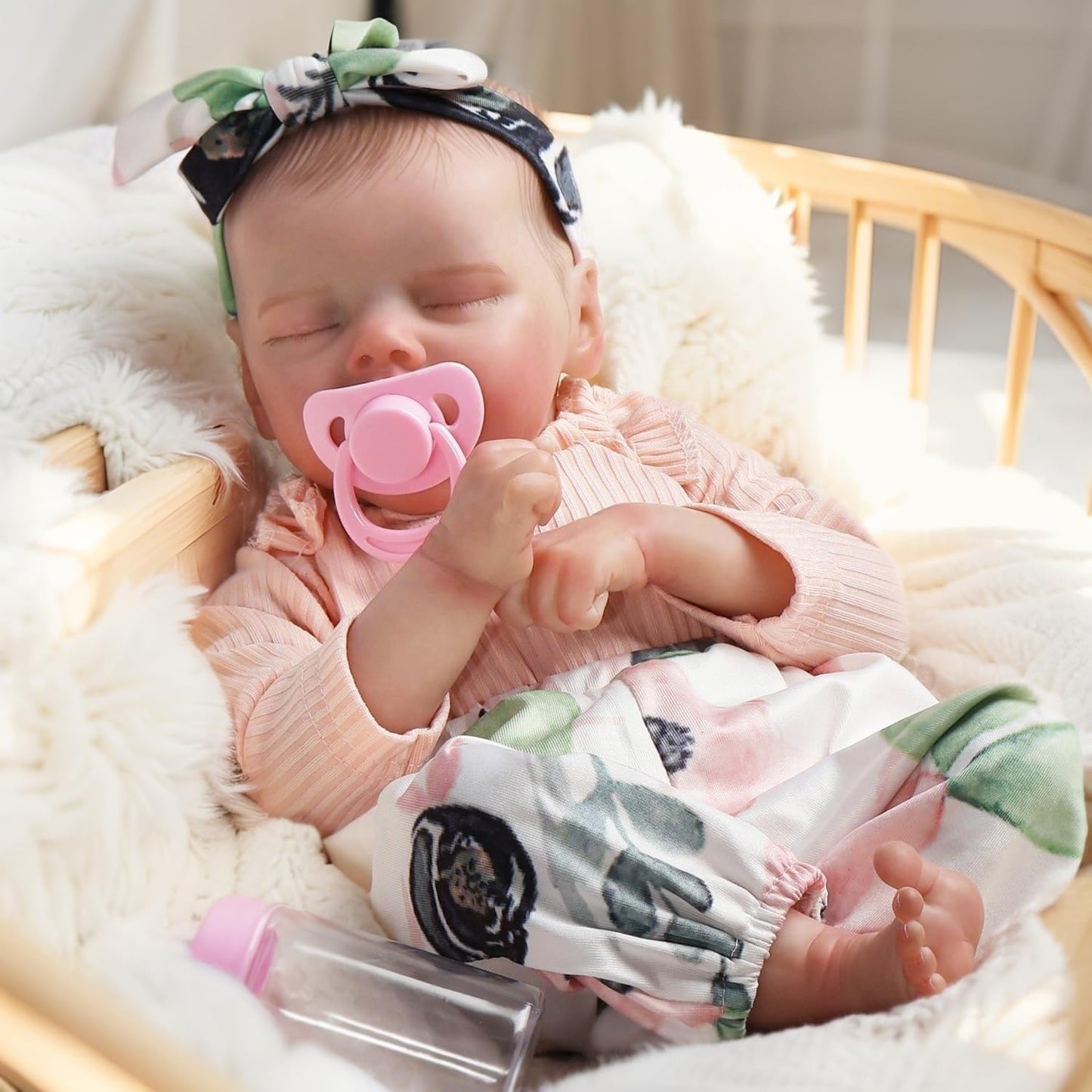DAYOFF KIDS Lifelike Reborn Baby Dolls — 18-Inch Realistic Newborn with Weighted Vinyl Body