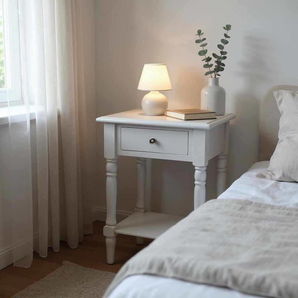 65CM 1 DRAWER SIDE TABLE