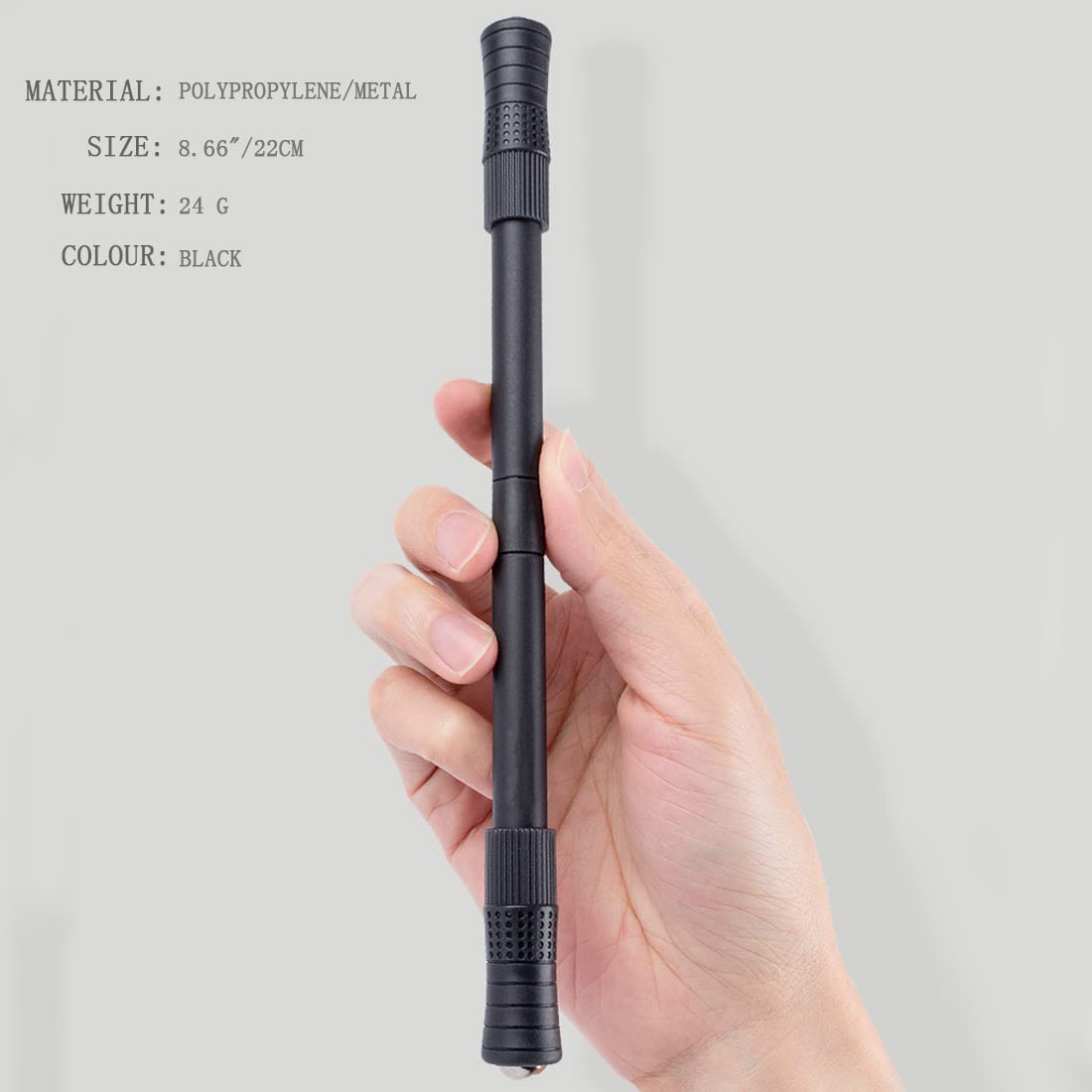 DBlosp Spinning Pen 2-Pack Black – Focus & Stress Relief & Tricks Tutorial