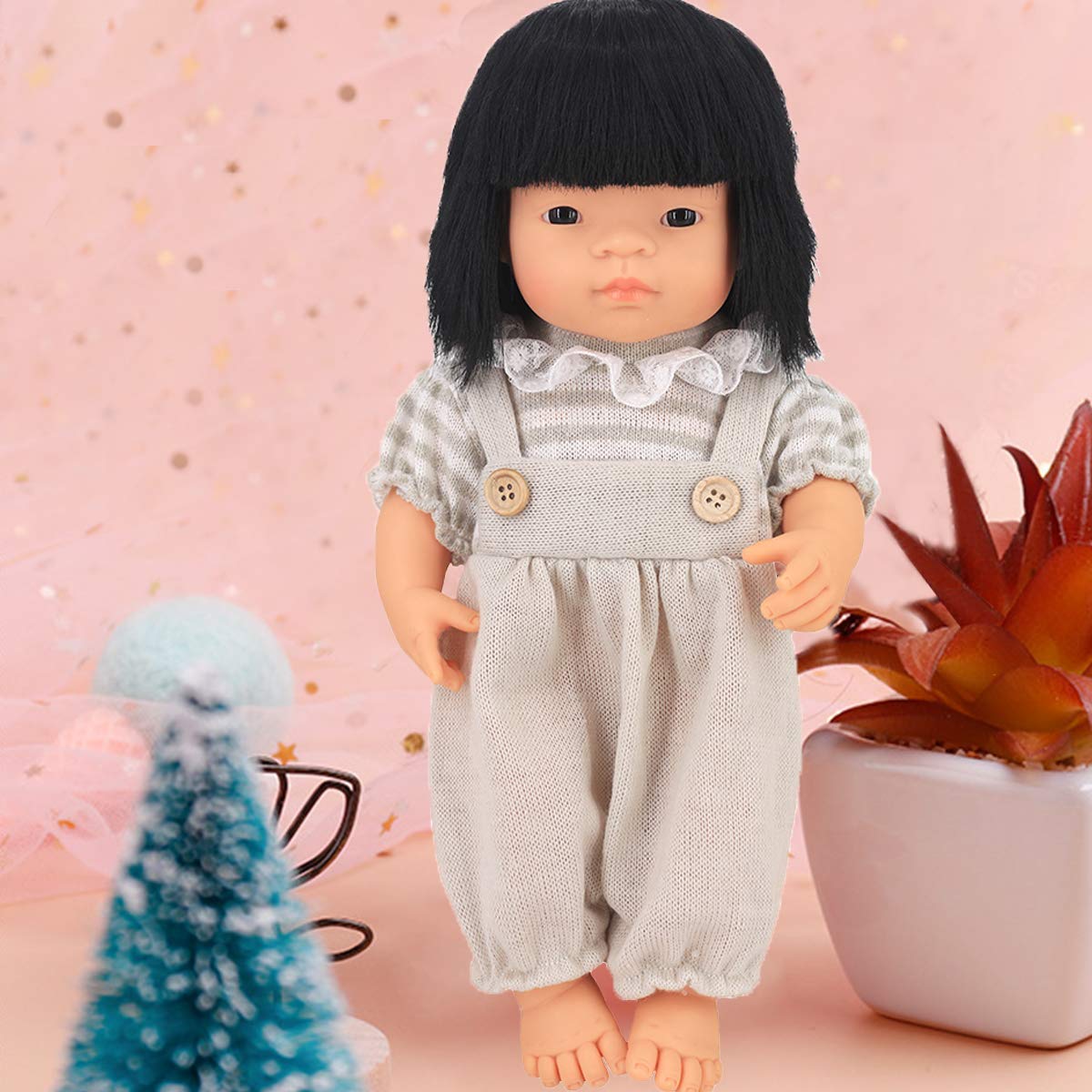 DC-BEAUTIFUL 6-Set Doll Clothes for 14-18 Inch Dolls – Dress, Hat, Socks & 14-Pc Outfit Pack