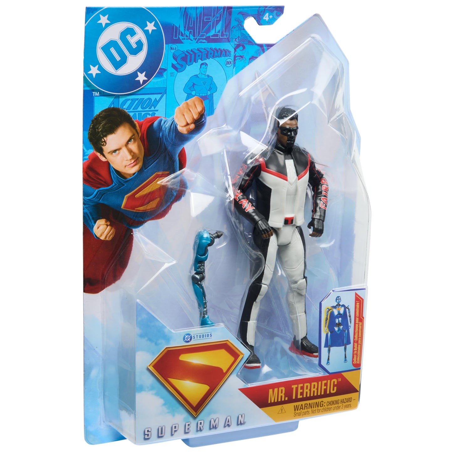 DC Comics Superman 6-Inch Action Figure – Authentic Movie Styling, Includes Mr. Terrific & More