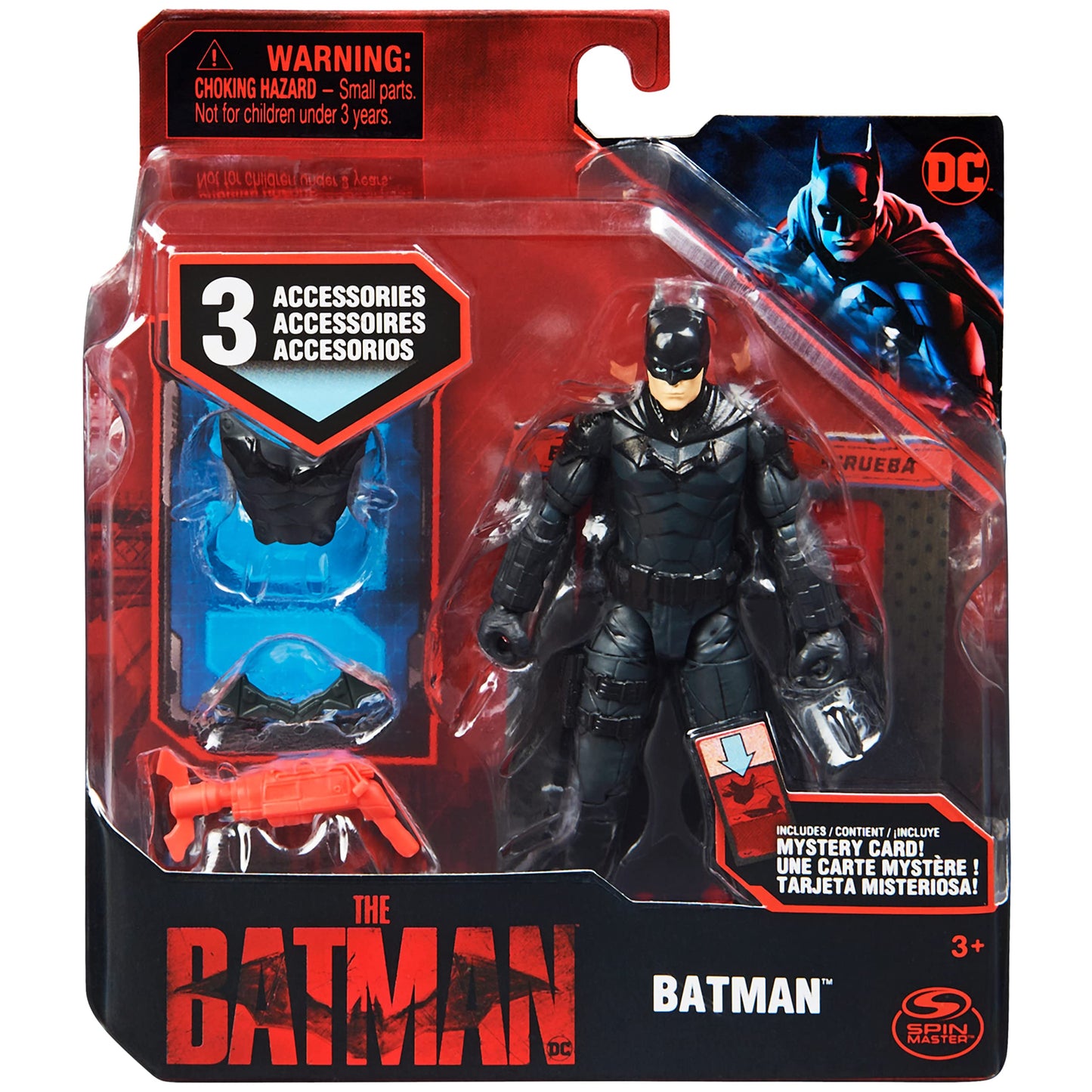 DC Comics Batman 4-Inch Action Figure with Accessories | The Batman Movie