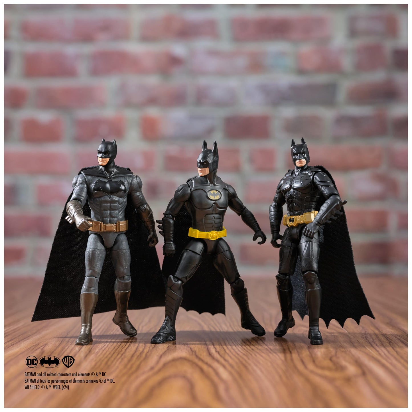 DC Comics Batman 85th Special Edition 3-Pack – 4-Inch Articulated Batman Figures
