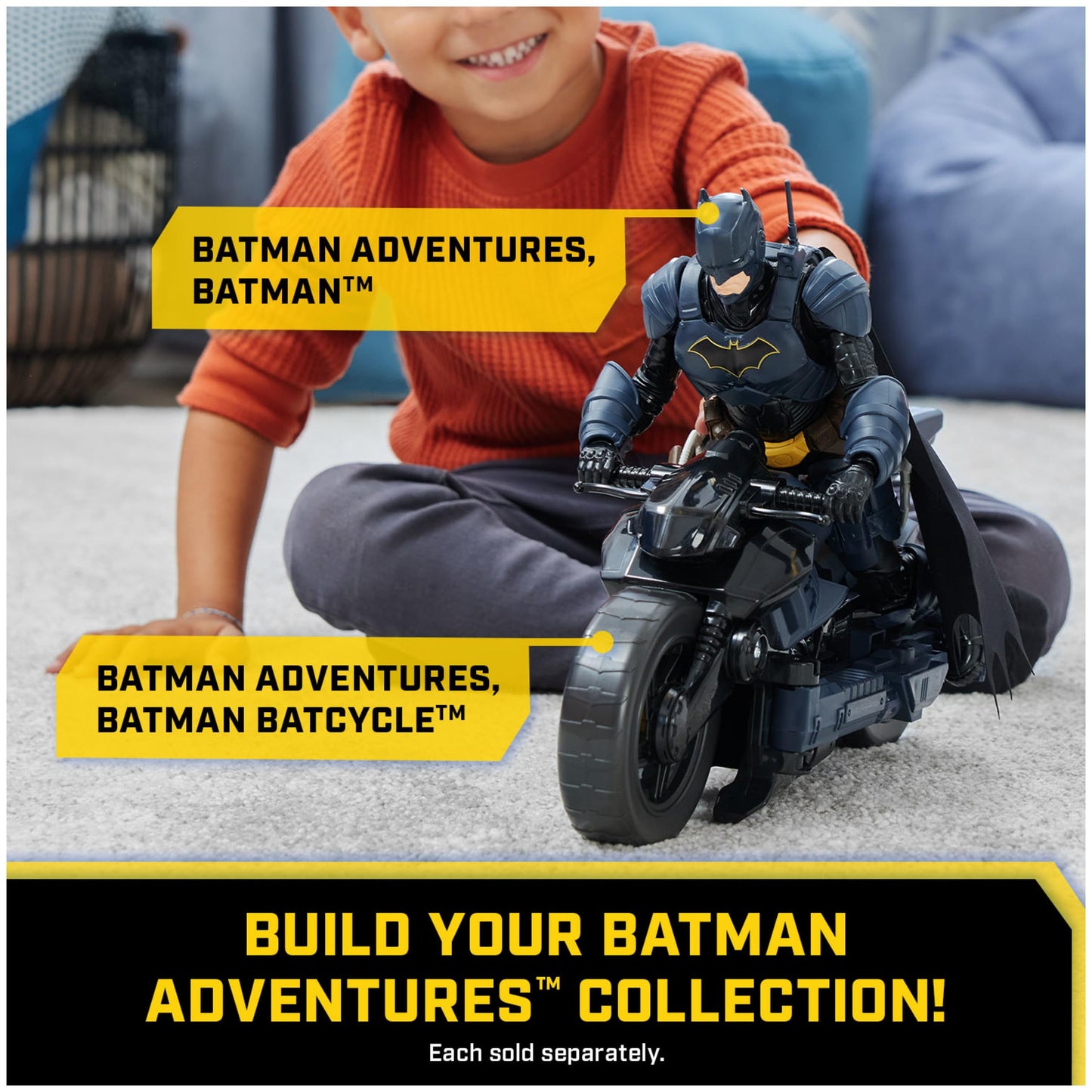 DC Comics Batman Adventures: Batman vs The Joker Action Figures Set — 2 Figures, 12 Armor Accessories