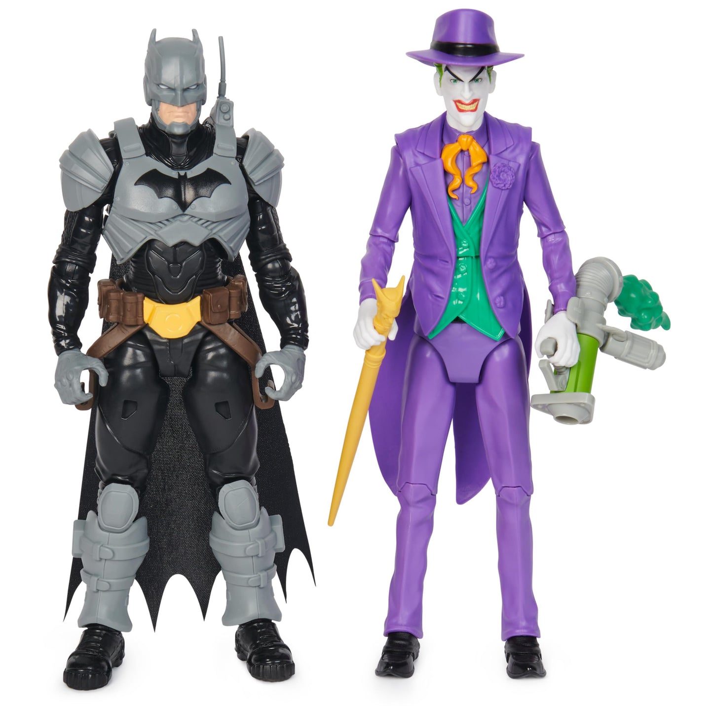DC Comics Batman Adventures: Batman vs The Joker Action Figures Set — 2 Figures, 12 Armor Accessories