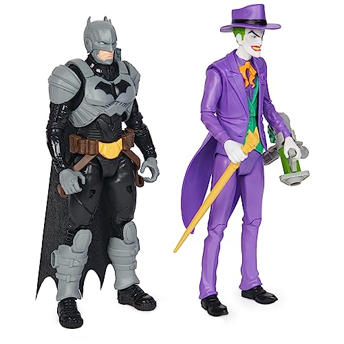 DC Comics Batman Adventures: Batman vs The Joker Action Figures Set — 2 Figures, 12 Armor Accessories