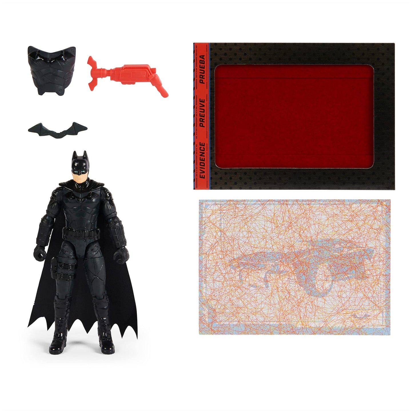 DC Comics Batman 4-Inch Action Figure with Accessories | The Batman Movie