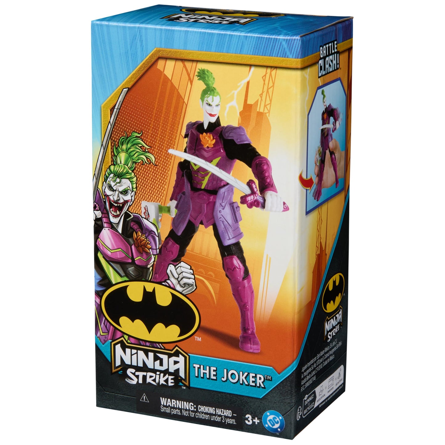 DC Comics Batman Battle Clash 6-Inch Ninja Strike Action Figure with 2 Ninja Accessories